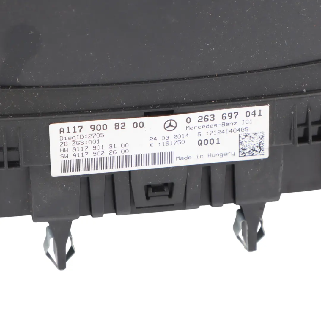 Mercedes C117 Diesel Instrument Cluster Clocks Speedometer Automatic - SKU RHD-A1179008200 - Part number A1179008200