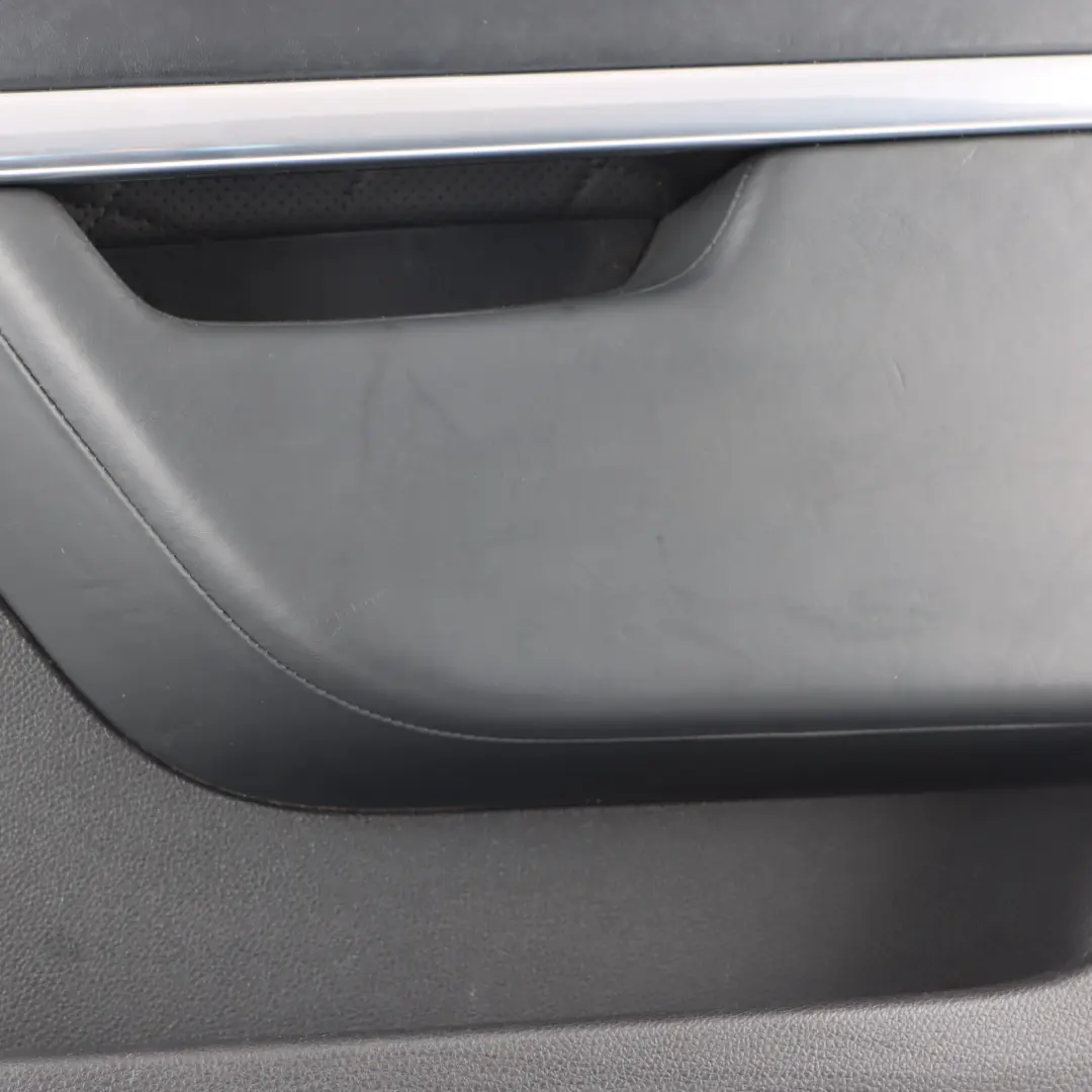 Mercedes X166 Door Card Trim Panel Covering Front Right O/S Black Leather - SKU RHD-A1667203070 - Part number A1667203070
