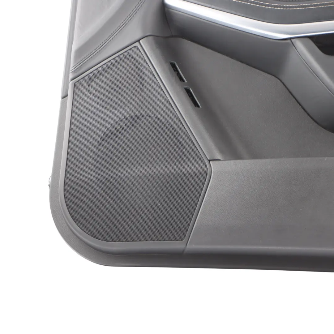 Mercedes X166 Door Card Trim Panel Covering Front Right O/S Black Leather - SKU RHD-A1667203070 - Part number A1667203070