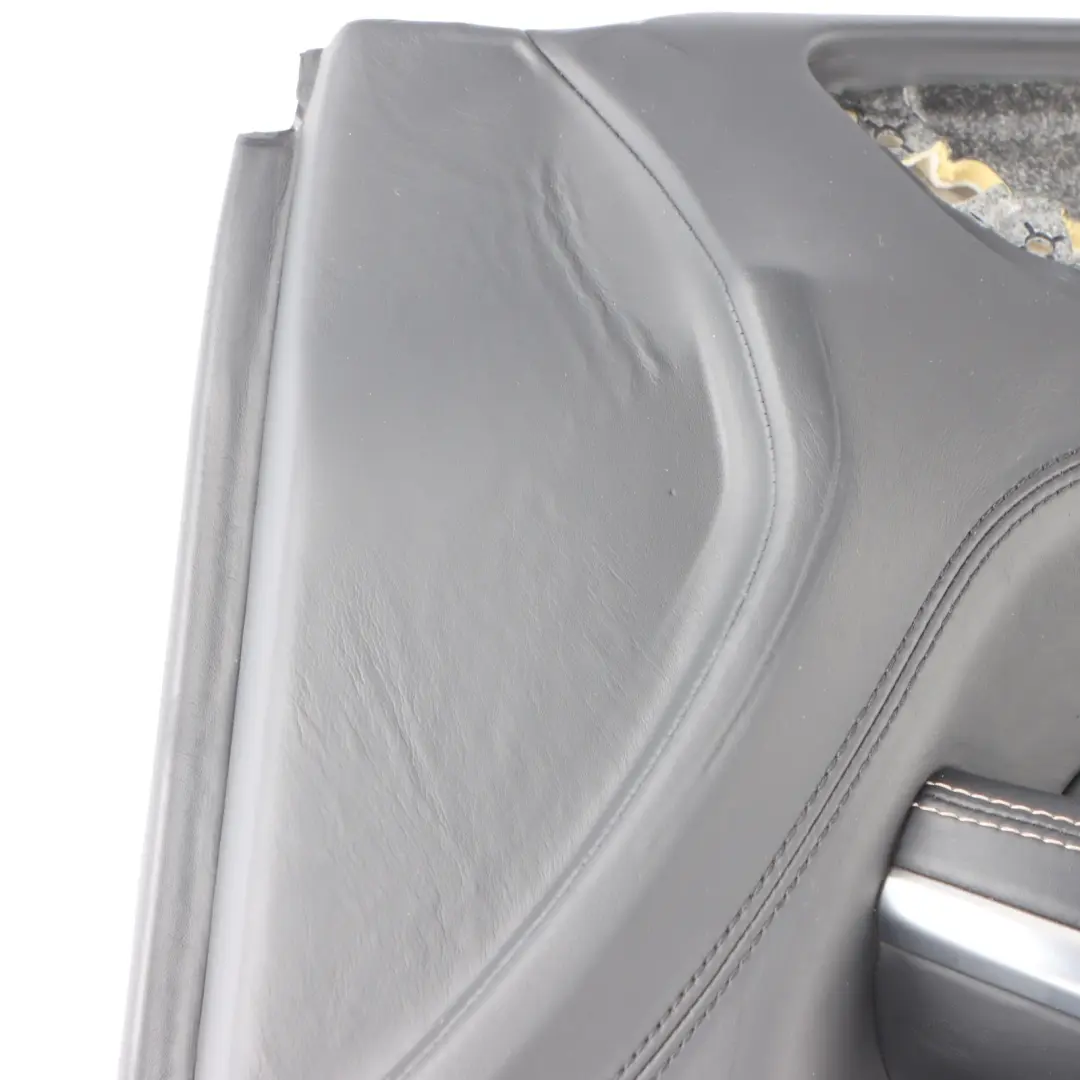 Mercedes X166 Door Card Trim Panel Covering Front Right O/S Black Leather - SKU RHD-A1667203070 - Part number A1667203070