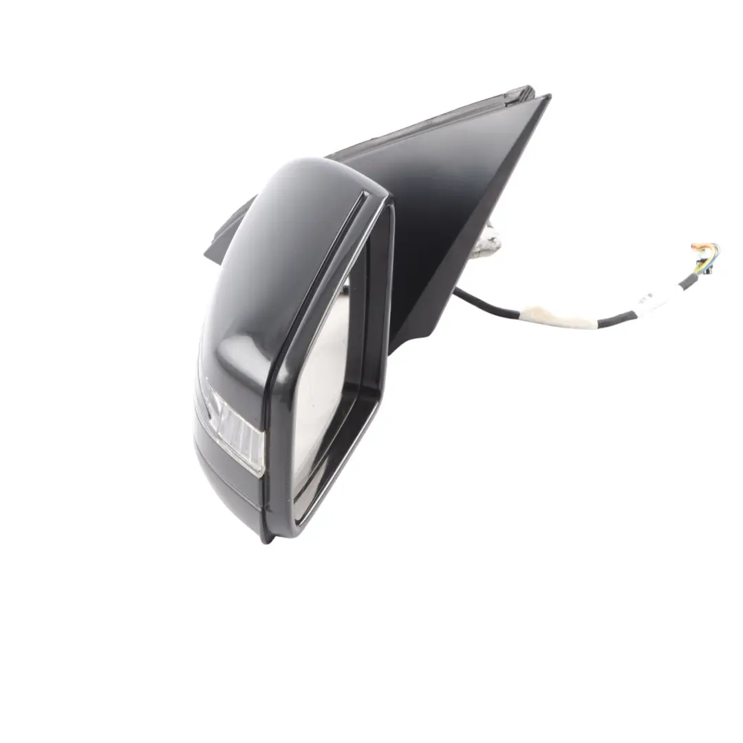 Mercedes GL X166 Door Wing Mirror Left N/S Obsidian Black - 197 - SKU RHD-A1668109700-OB - Part number A1668109700