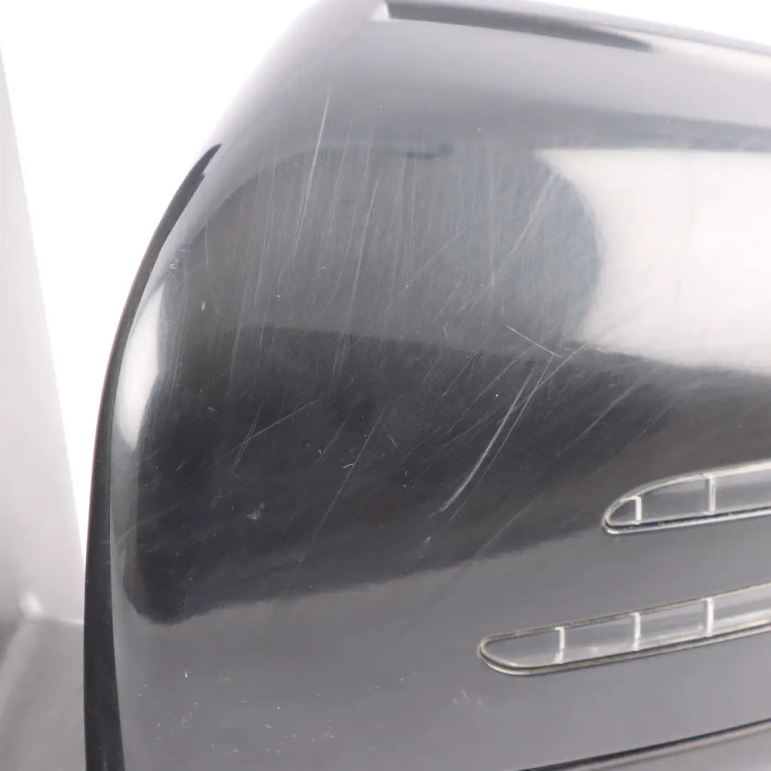 Mercedes GL X166 Door Wing Mirror Left N/S Obsidian Black - 197 - SKU RHD-A1668109700-OB - Part number A1668109700