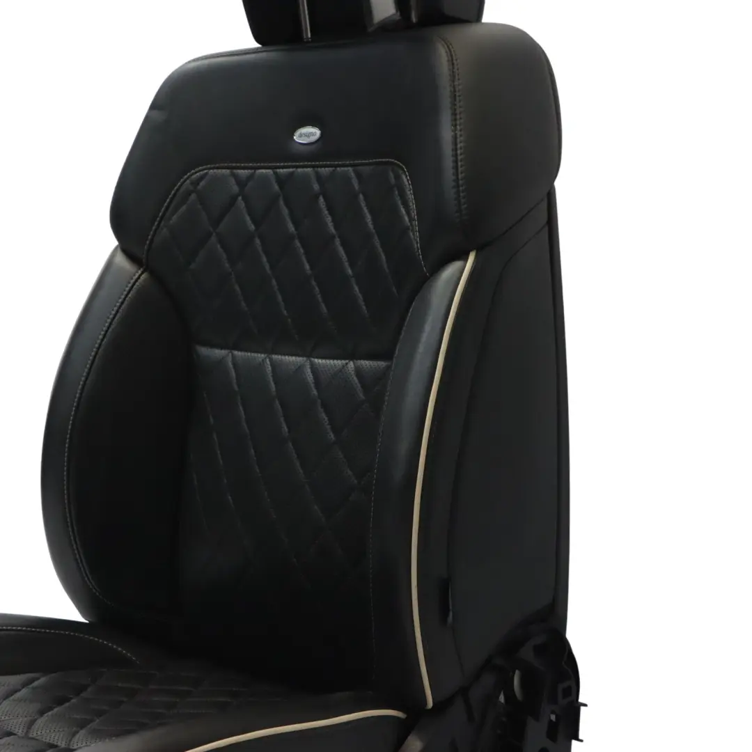 Front Left N/S Interior Heated Designo Leather Black to Mercedes GL X166 Seat with Part number A1669106303 Mercedes GL X166 Seat Front Left N/S Interior Heated Designo Leather Black - SKU RHD-A1669106303-1 - Part number A1669106303