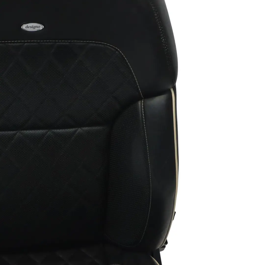 Front Left N/S Interior Heated Designo Leather Black to Mercedes GL X166 Seat with Part number A1669106303 Mercedes GL X166 Seat Front Left N/S Interior Heated Designo Leather Black - SKU RHD-A1669106303-1 - Part number A1669106303