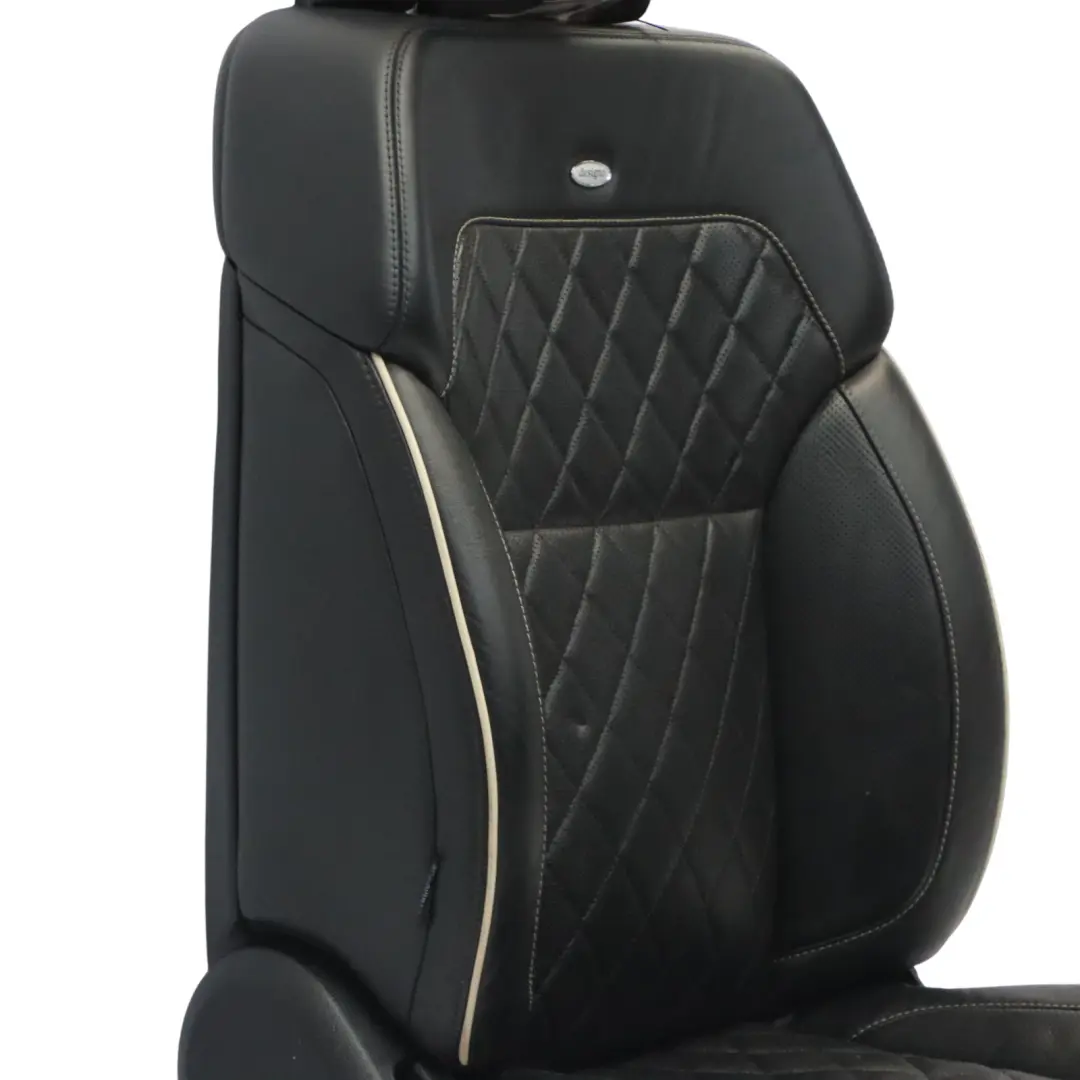 Front Right O/S Heated Memory Designo Leather Black to Mercedes GL X166 Seat with Part number A1669106803 Mercedes GL X166 Seat Front Right O/S Heated Memory Designo Leather Black - SKU RHD-A1669106803-1 - Part number A1669106803