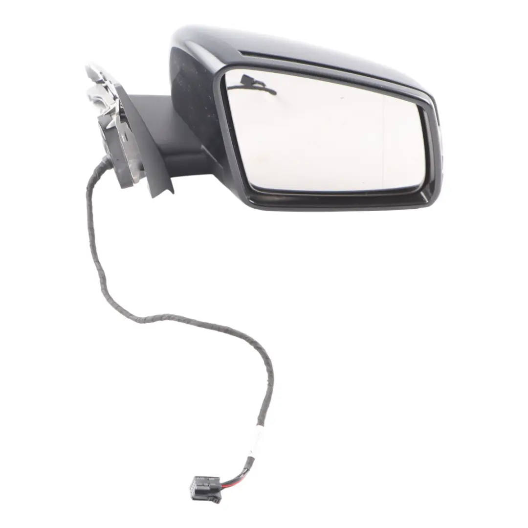 Mercedes W176 Wing Mirror Door Right O/S Power Fold Cosmos Black Metallic - 191 - SKU rhd-A1768100400-KB - Part number A1768100400