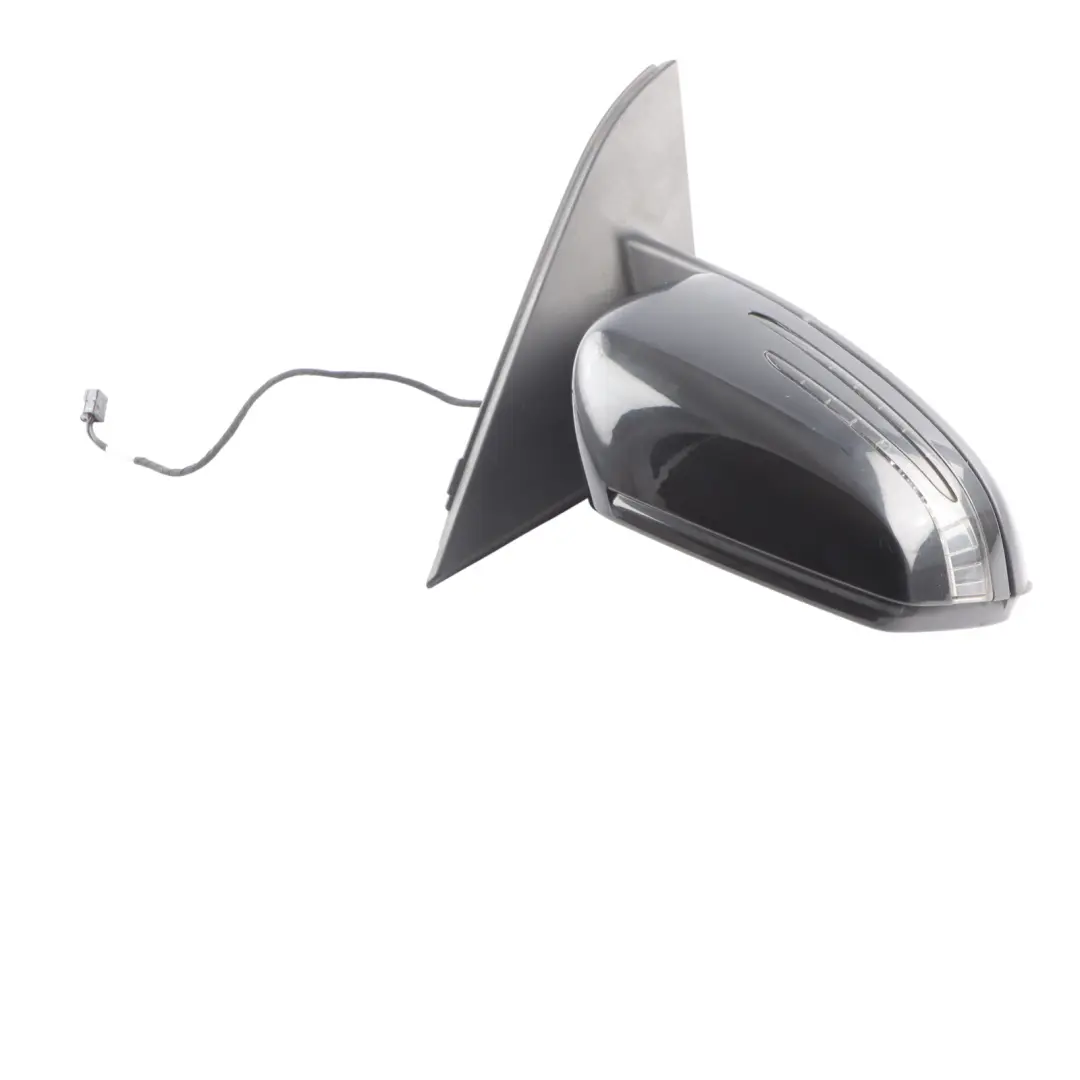 Mercedes W176 Wing Mirror Door Right O/S Power Fold Cosmos Black Metallic - 191 - SKU rhd-A1768100400-KB - Part number A1768100400
