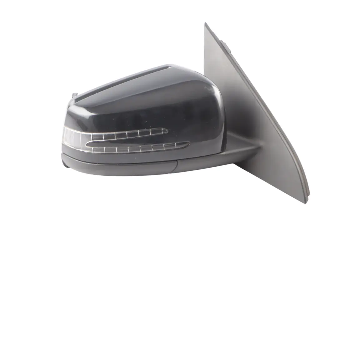 Mercedes W176 Wing Mirror Door Right O/S Power Fold Cosmos Black Metallic - 191 - SKU rhd-A1768100400-KB - Part number A1768100400