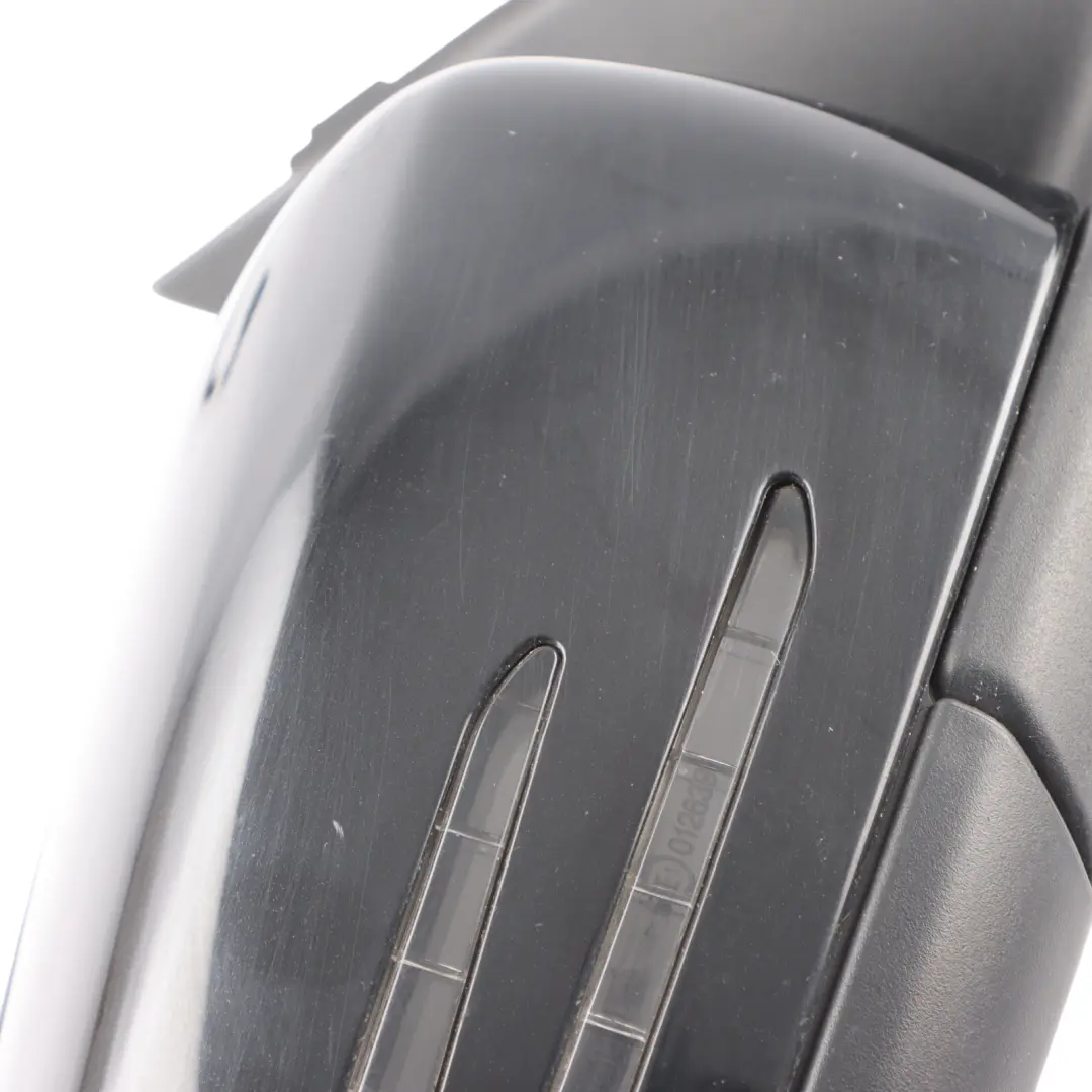 Mercedes W176 Wing Mirror Door Right O/S Power Fold Cosmos Black Metallic - 191 - SKU rhd-A1768100400-KB - Part number A1768100400