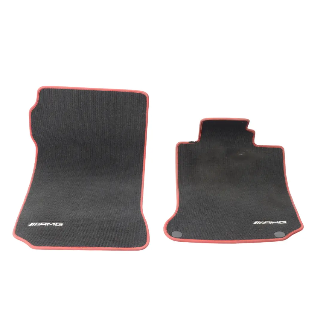 Mercedes W204 Floor Mats AMG Interior Front Rear Cover Black Set - SKU rhd-A2046806704-1 - Part number A2046806704