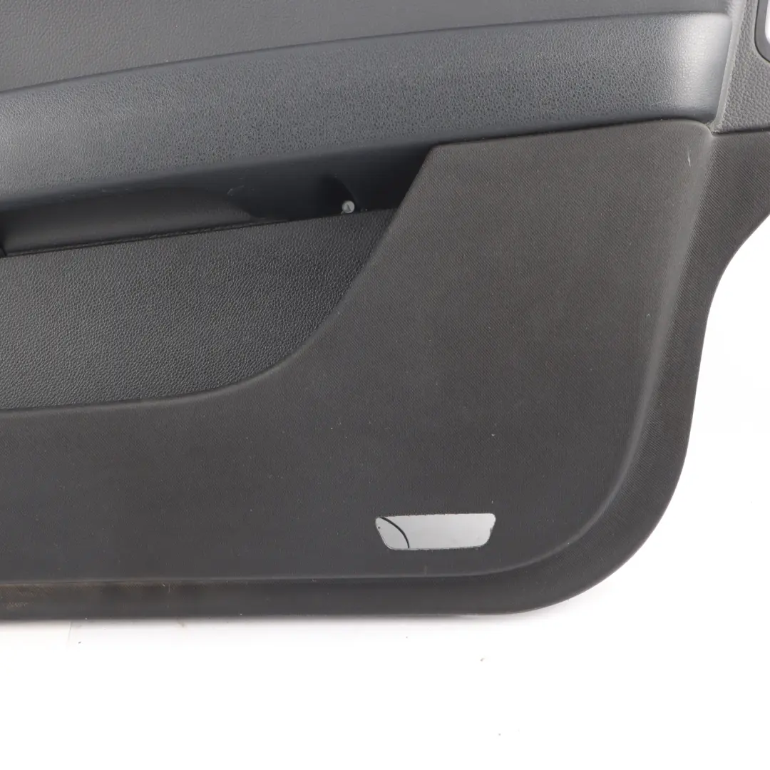 Mercedes W204 Door Card Trim Panel Black Leather Front Left N/S - SKU RHD-A2047208600 - Part number A2047208600