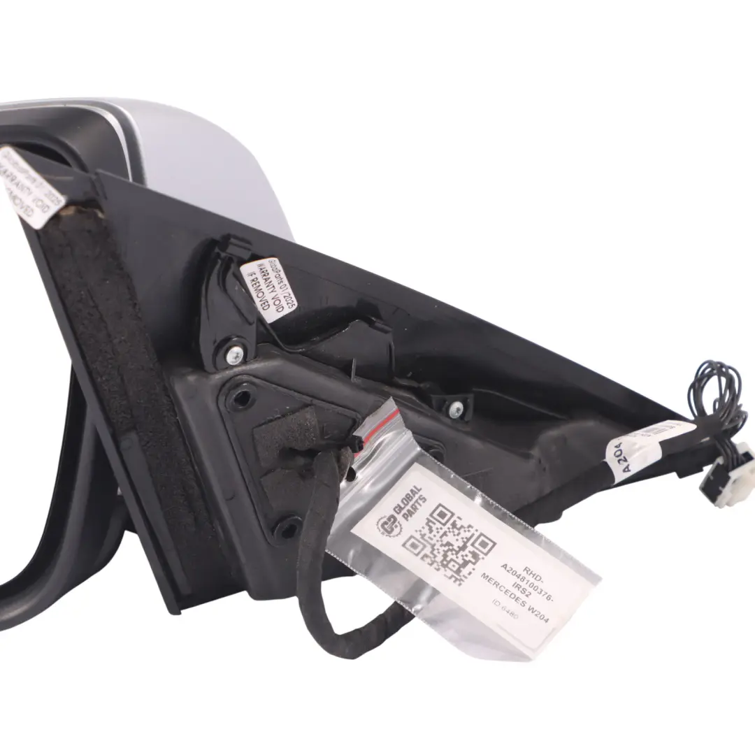 Mercedes W204 Wing Mirror Door Power Left N/S Iridium Silver - 775 - SKU RHD-A2048100376-IRS2 - Part number A2048100376