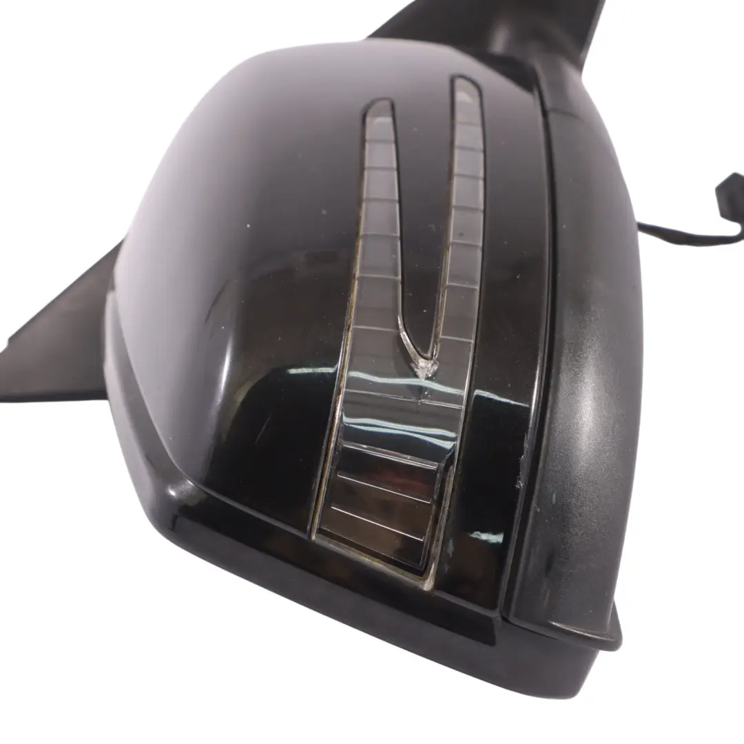  Wing Mirror Mercedes W204 Door Right O/S Power Fold Auto Dip Obsidian Black 197 - SKU rhd-A2048104076-OB - Part number A2048104076