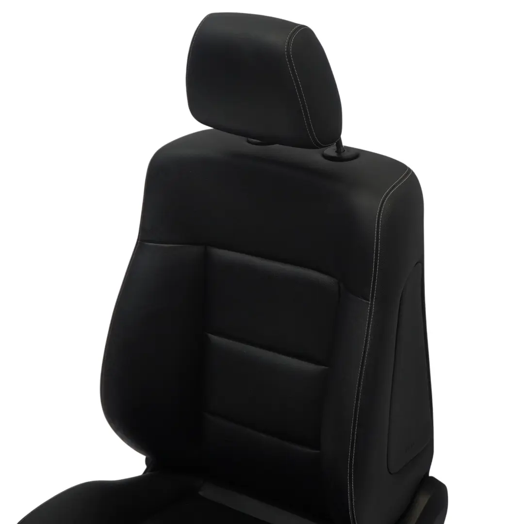 Front Left N/S Interior Heated Black Leather to Mercedes W212 Sport Seat with Part number A2129106347 Mercedes W212 Sport Seat Front Left N/S Interior Heated Black Leather - SKU RHD-A2129106347-1 - Part number A2129106347