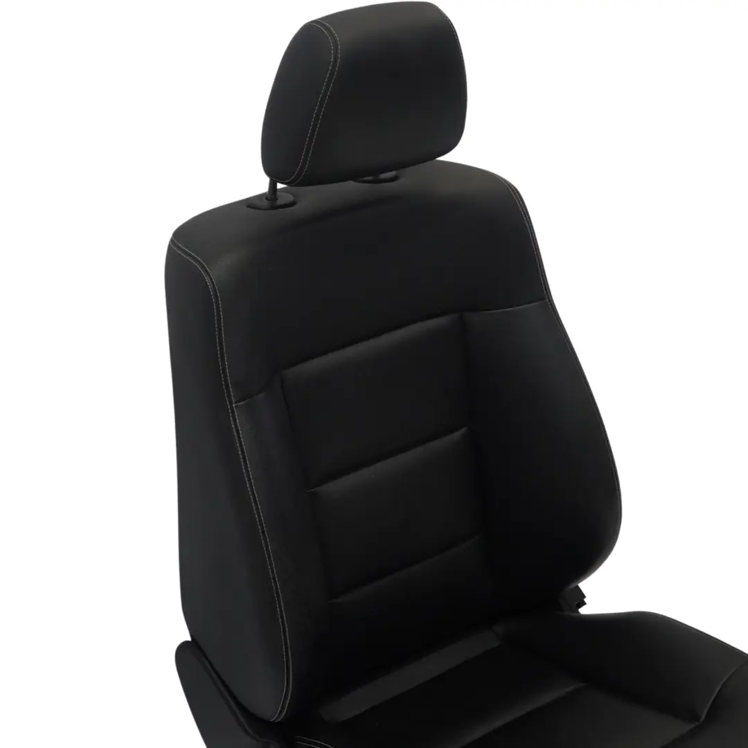 Front Left N/S Interior Heated Black Leather to Mercedes W212 Sport Seat with Part number A2129106347 Mercedes W212 Sport Seat Front Left N/S Interior Heated Black Leather - SKU RHD-A2129106347-1 - Part number A2129106347