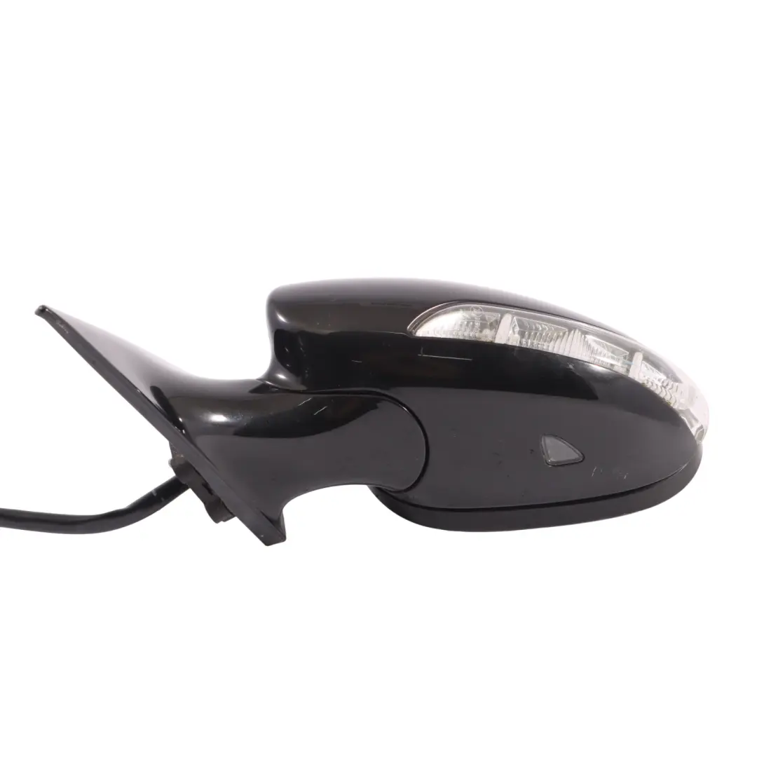 Mercedes CLS C219 Wing Mirror Door Left N/S Power Fold Obsidian Black - 197 - SKU RHD-A2198100776-OB - Part number A2198100776