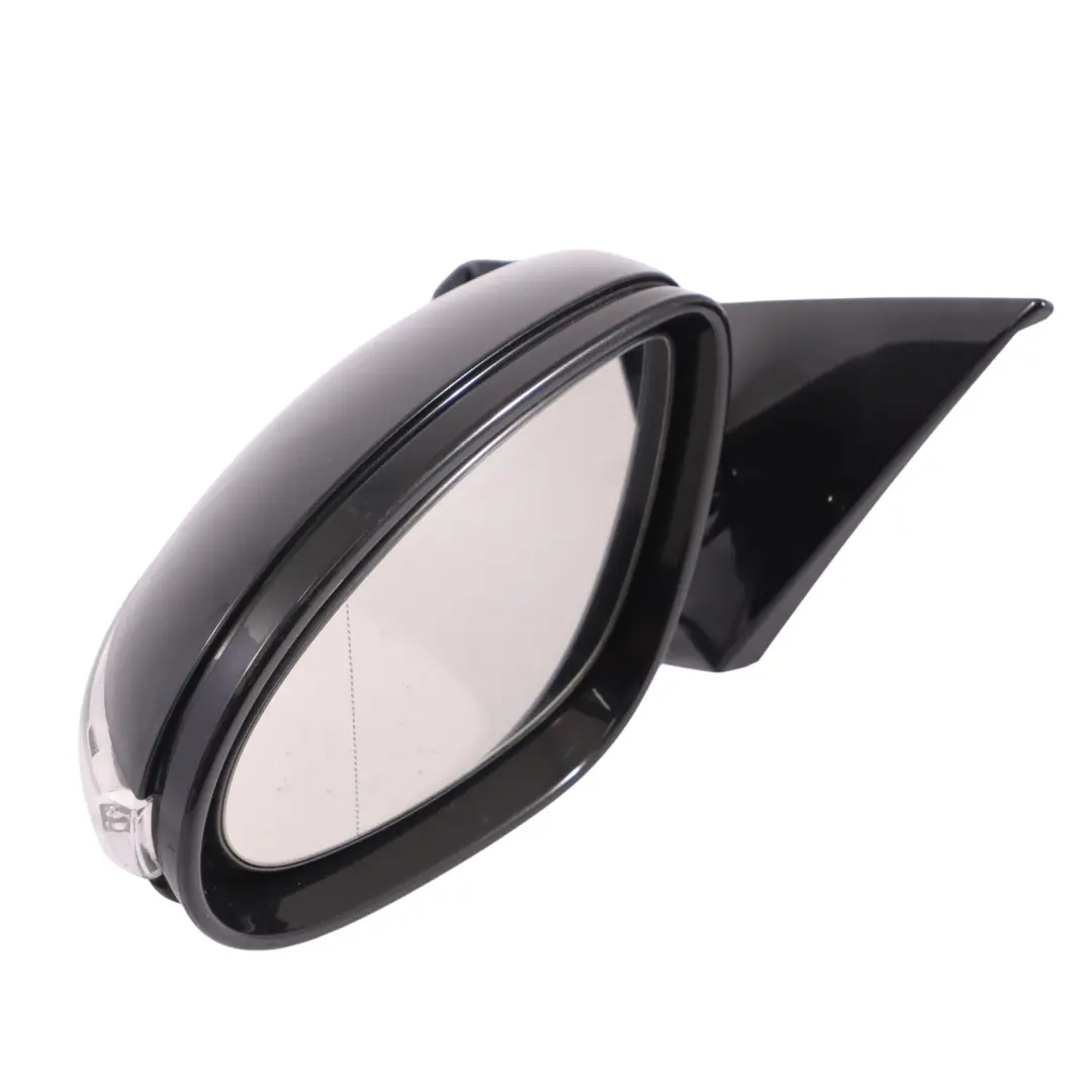Mercedes CLS C219 Wing Mirror Door Left N/S Power Fold Obsidian Black - 197 - SKU RHD-A2198100776-OB - Part number A2198100776