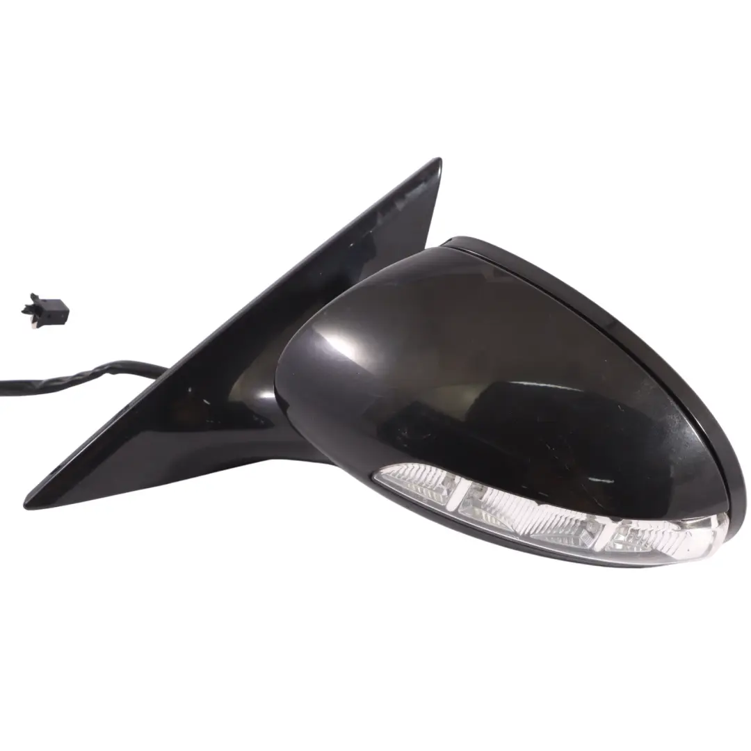 Mercedes CLS C219 Wing Mirror Door Left N/S Power Fold Obsidian Black - 197 - SKU RHD-A2198100776-OB - Part number A2198100776