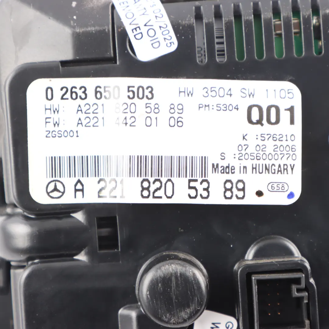 Mercedes W221 Central Audio Navi Sat Display Screen Multimedia - SKU RHD-A2218205389-1 - Part number A2218205389