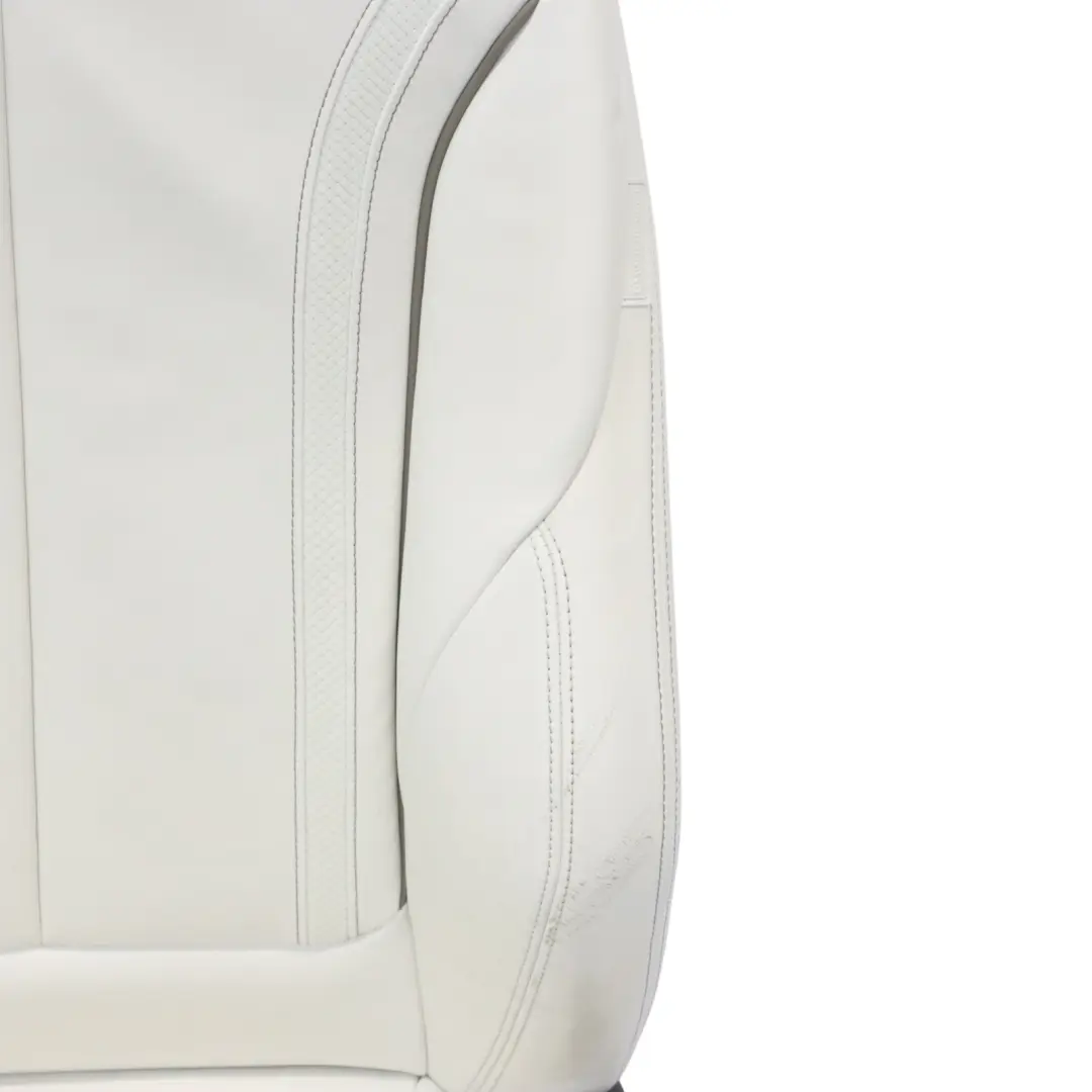 BMW F30 F36 Sport Seats Individual Left Right N/O/S Memory Heated Leather White - SKU RHD-F36-SPORT-SEATS-INDIVIDUAL-LEATHER-SET - Part number F36-SPORT-SEATS-INDIVIDUAL-LEATHER
