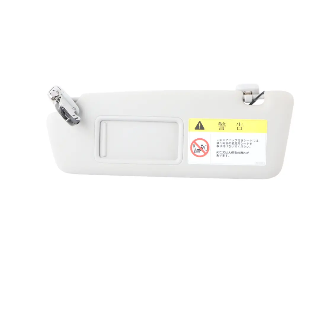 Audi A4 B8 Sun Visor Left N/S Cover Mirror Panel Silver Moon Japanese 8K0857551 - SKU RHD-8U2857551 - Part number 8U2857551