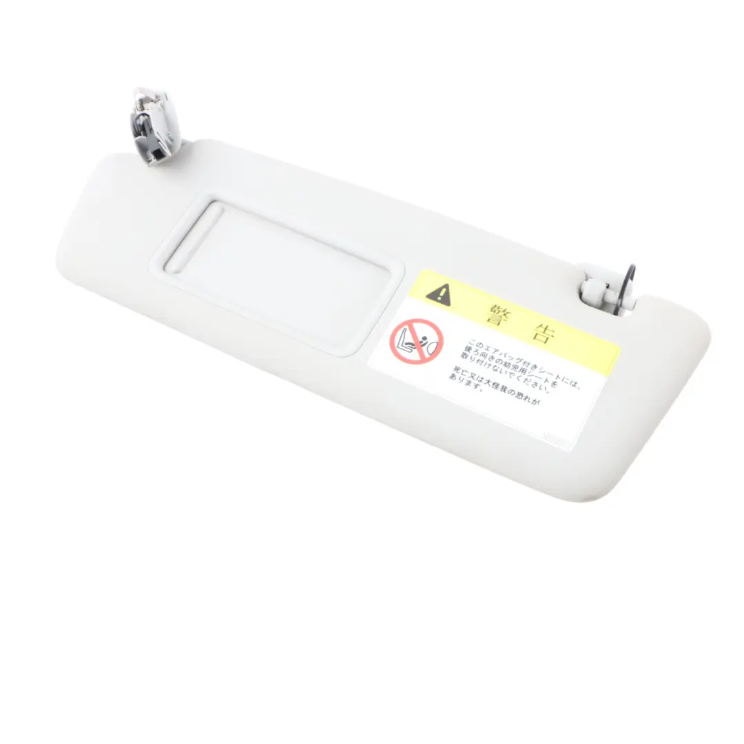 Audi A4 B8 Sun Visor Left N/S Cover Mirror Panel Silver Moon Japanese 8K0857551 - SKU RHD-8U2857551 - Part number 8U2857551