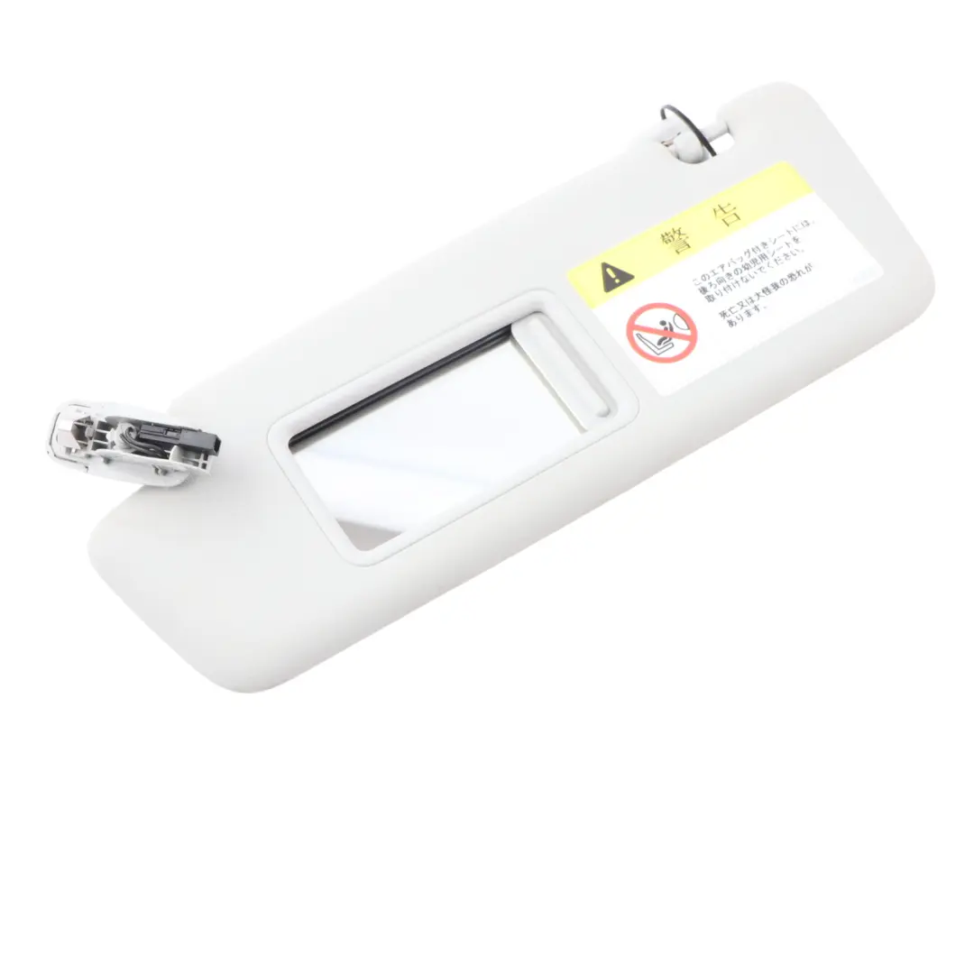 Audi A4 B8 Sun Visor Left N/S Cover Mirror Panel Silver Moon Japanese 8K0857551 - SKU RHD-8U2857551 - Part number 8U2857551