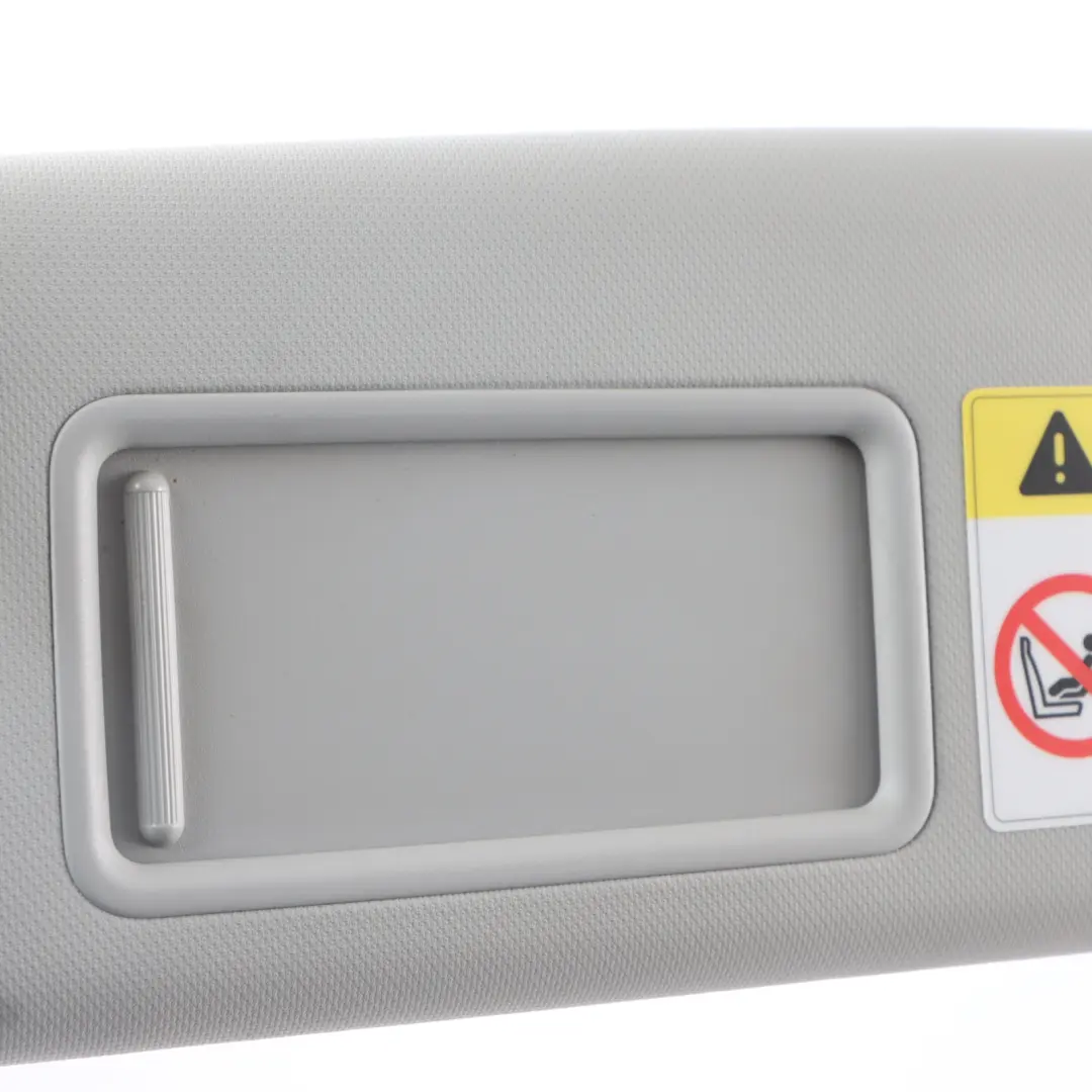 Audi A4 B8 Sun Visor Left N/S Cover Mirror Panel Silver Moon Japanese 8K0857551 - SKU RHD-8U2857551 - Part number 8U2857551