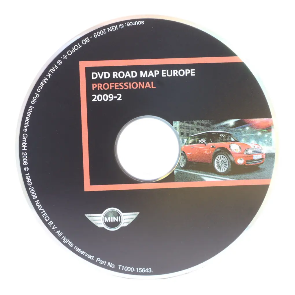 Europe Navigation Sat Nav System DVD Compact Flash Player to Mini Cooper R57 with Part number T1000-15643 Mini Cooper R57 Europe Navigation Sat Nav System DVD Compact Flash Player - SKU T1000-15643 - Part number T1000-15643