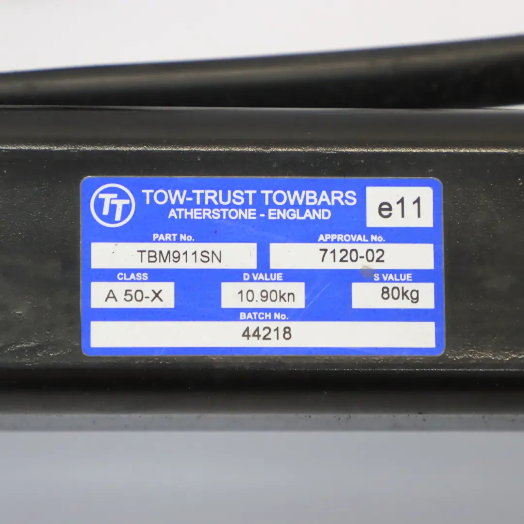 BMW X3 E83 Towbar Towing Hitch Tow-Trust Tow Bar Trailer Hook Module - SKU TBM911SN - Part number TBM911SN
