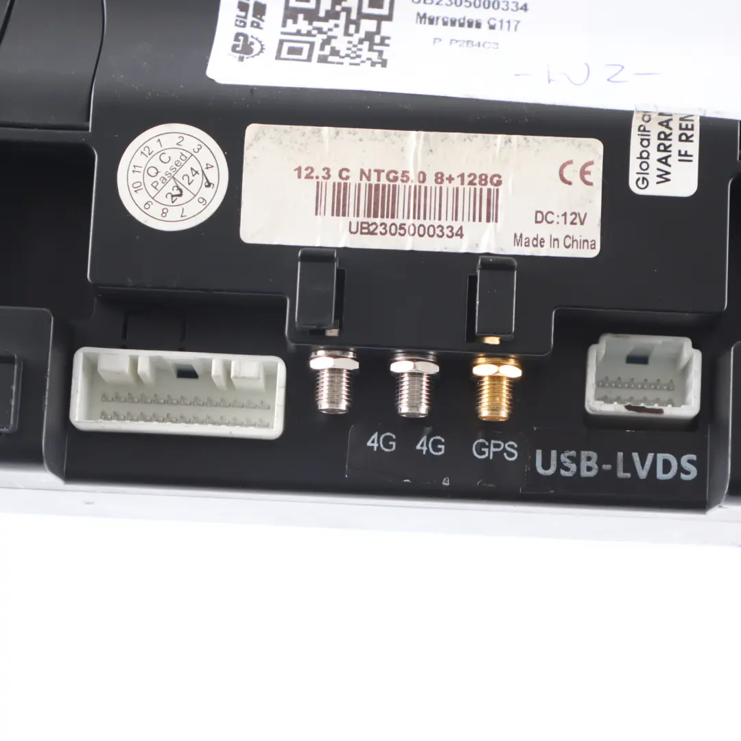 unità principale navigatore satellitare schermo display per Mercedes C117 con numero di parte UB2305000334 Mercedes C117 unità principale navigatore satellitare schermo display - SKU UB2305000334 - Numero di parte UB2305000334