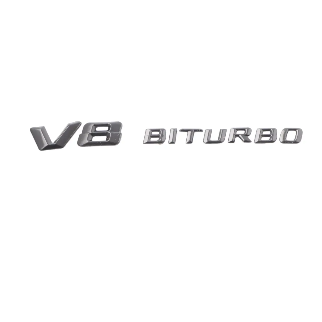 Mercedes W205 C63 AMG V8 BITURBO Emblem Badge Fender Wing Logo - SKU V8-BITURBO-W205 - Part number V8 BITURBO W205