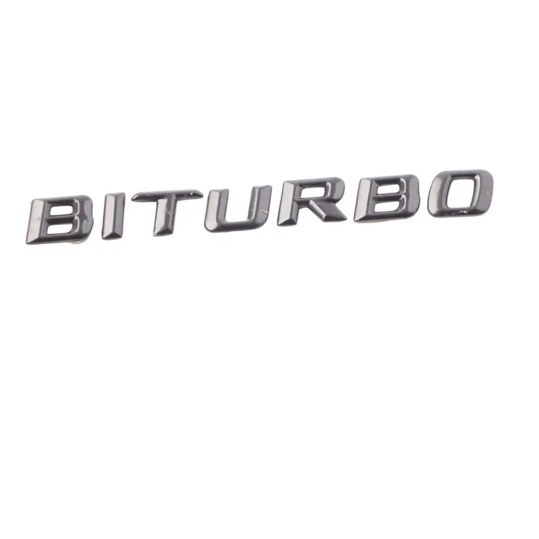 Mercedes W205 C63 AMG V8 BITURBO Emblem Badge Fender Wing Logo - SKU V8-BITURBO-W205 - Part number V8 BITURBO W205