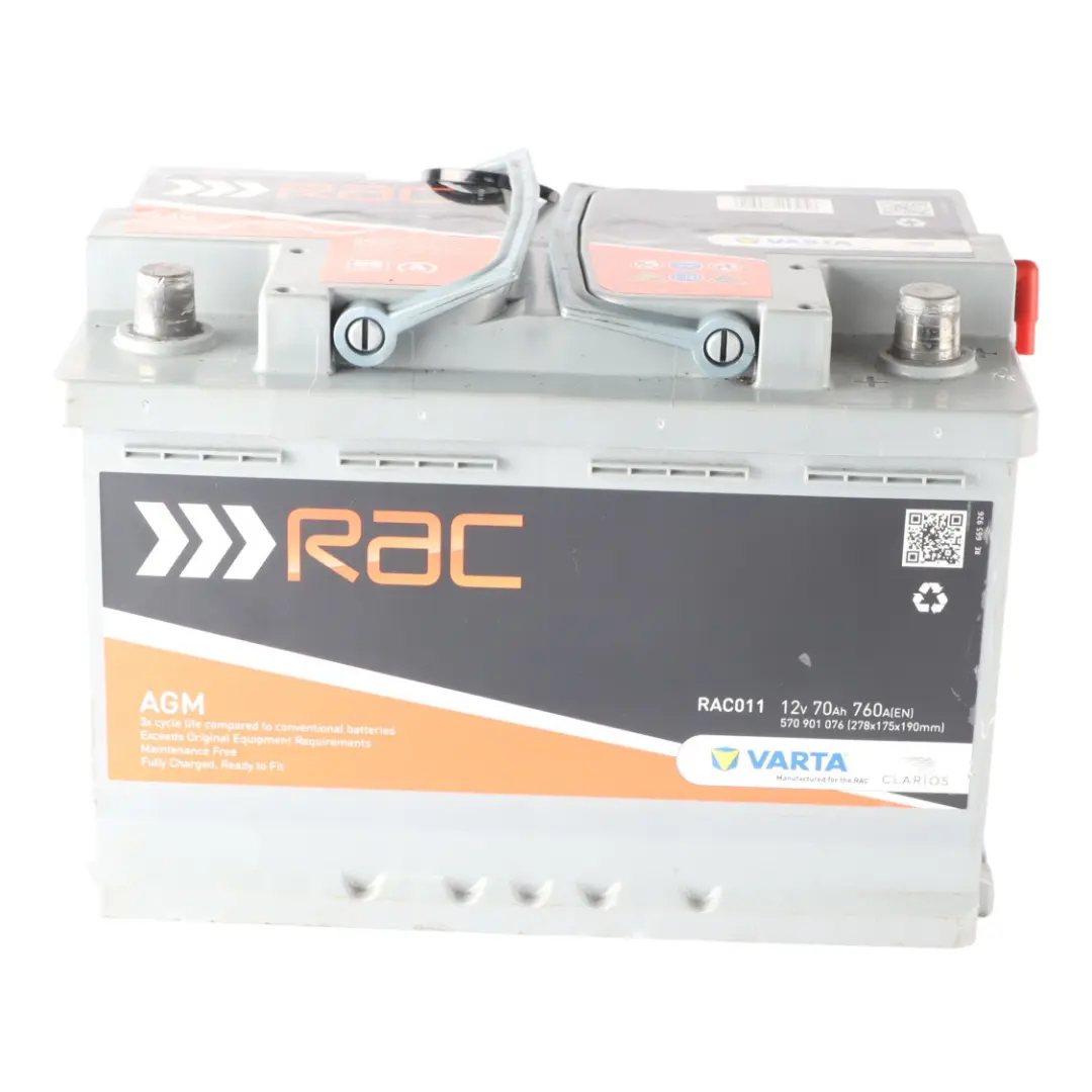  VARTA RAC Accumulator Battery AGM 70Ah 760A 12V RAC011 - SKU Varta Rac 70Ah Accumulator - Part number Varta Rac 70Ah Accumulator