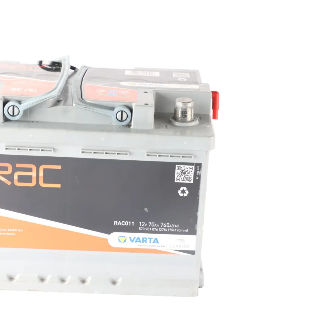 VARTA RAC Accumulator Battery AGM 70Ah 760A 12V RAC011 to with Part number Varta Rac 70Ah Accumulator VARTA RAC Accumulator Battery AGM 70Ah 760A 12V RAC011 - SKU Varta Rac 70Ah Accumulator - Part number Varta Rac 70Ah Accumulator