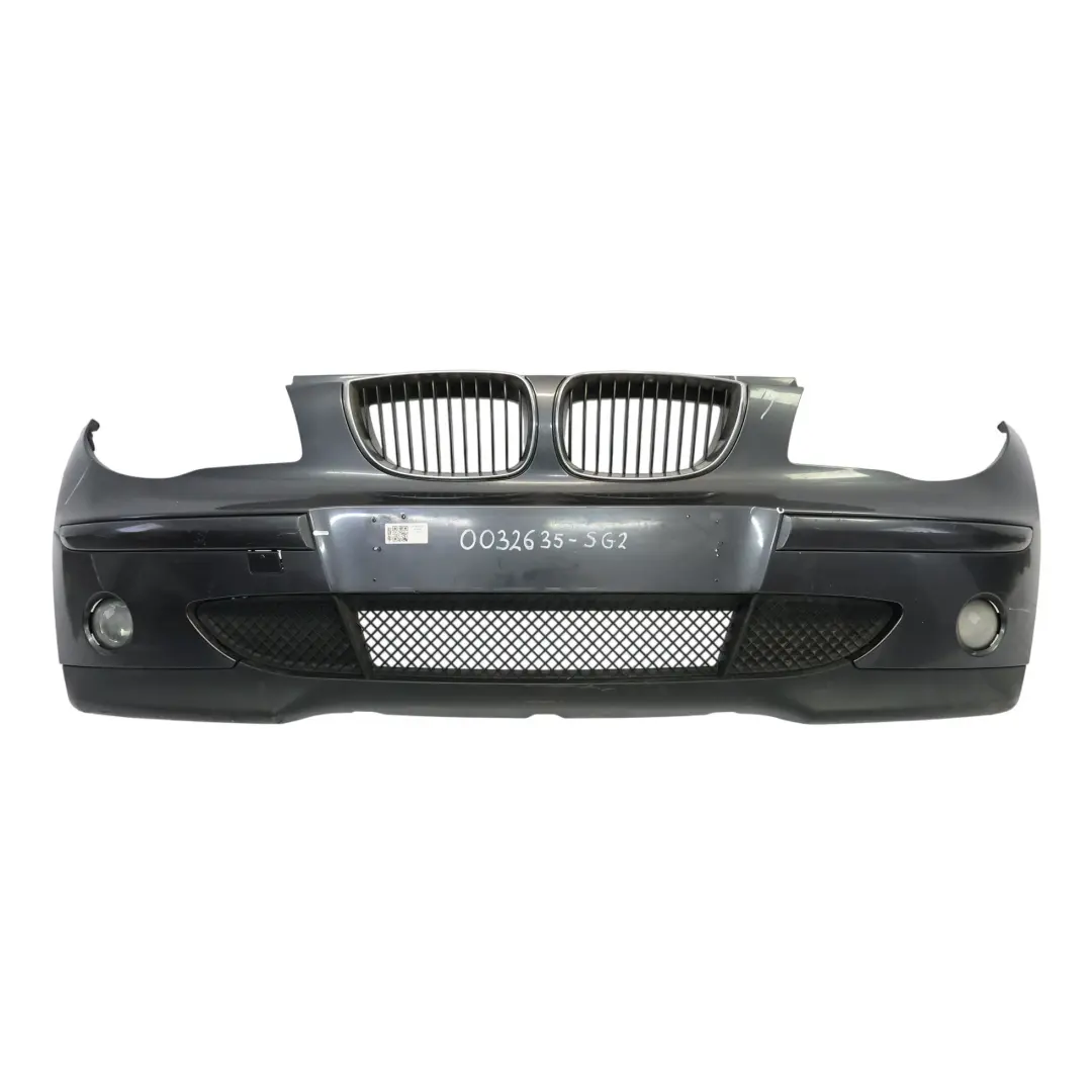 BMW E87 Complete Front Bumper Trim Panel Sparkling Graphite Metallic - A22 - SKU 0032635-SG2 - Part number 0032635