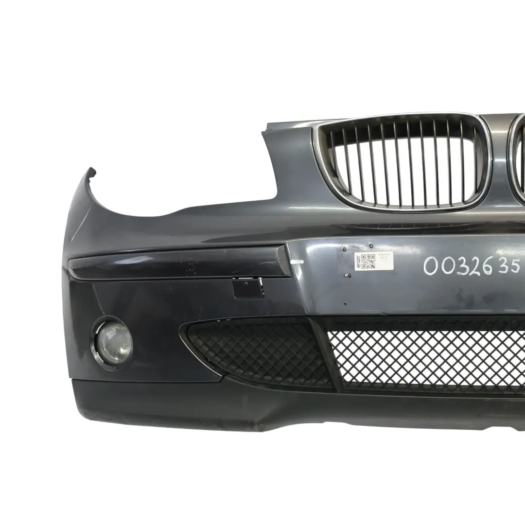 BMW E87 Complete Front Bumper Trim Panel Sparkling Graphite Metallic - A22 - SKU 0032635-SG2 - Part number 0032635