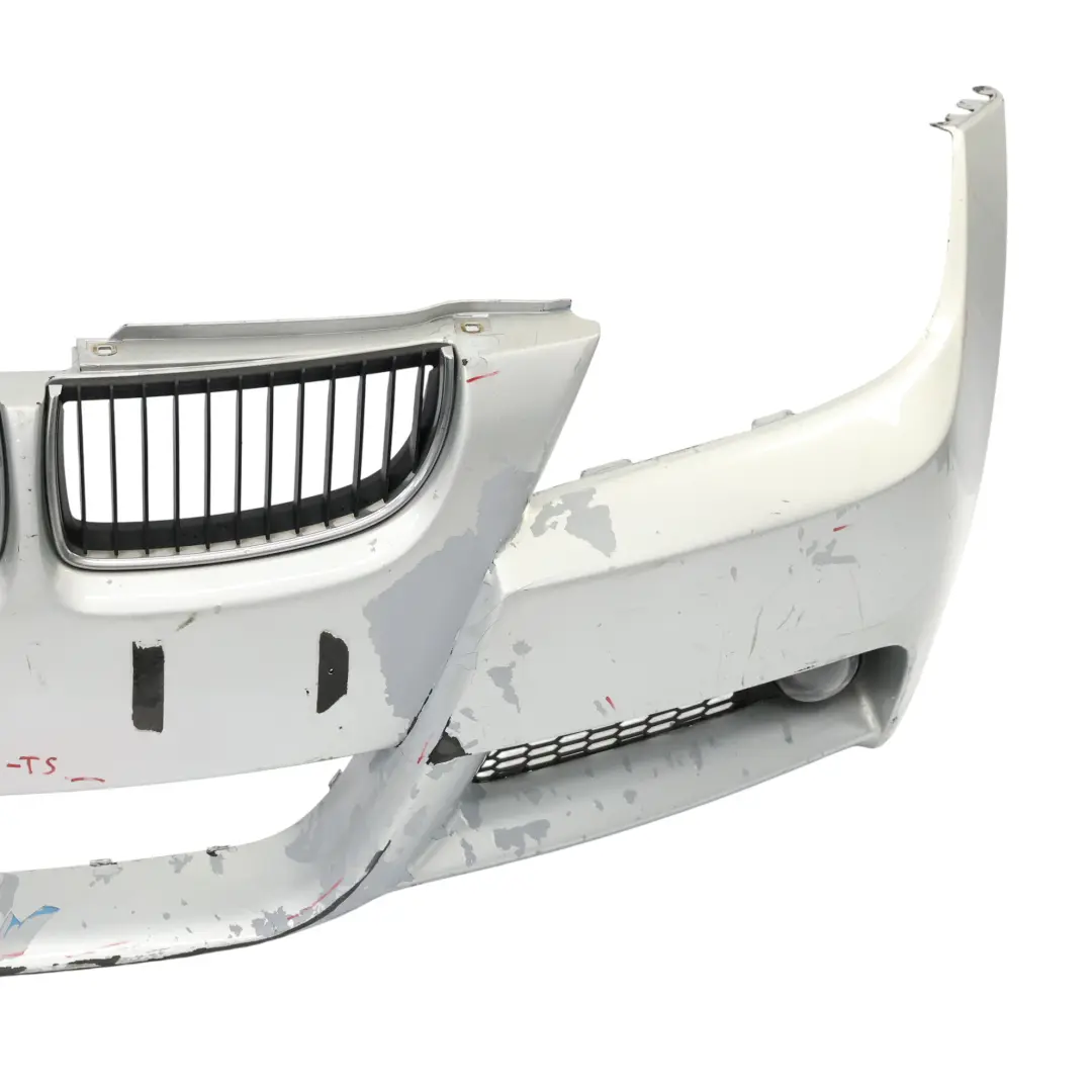 Complete Front Bumper Trim Panel Titansilber Silver 354 to BMW E90 E91 M Sport with Part number 0033536 BMW E90 E91 M Sport Complete Front Bumper Trim Panel Titansilber Silver 354 - SKU 0033536-TS - Part number 0033536