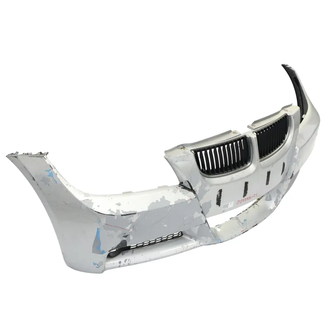 Complete Front Bumper Trim Panel Titansilber Silver 354 to BMW E90 E91 M Sport with Part number 0033536 BMW E90 E91 M Sport Complete Front Bumper Trim Panel Titansilber Silver 354 - SKU 0033536-TS - Part number 0033536