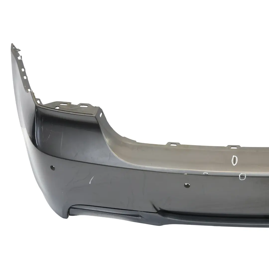 Bumper PDC Sparkling Graphite Metallic - A22 to BMW E90 M Sport Rear with Part number 0033541 BMW E90 M Sport Rear Bumper PDC Sparkling Graphite Metallic - A22 - SKU 0033541-SG1 - Part number 0033541