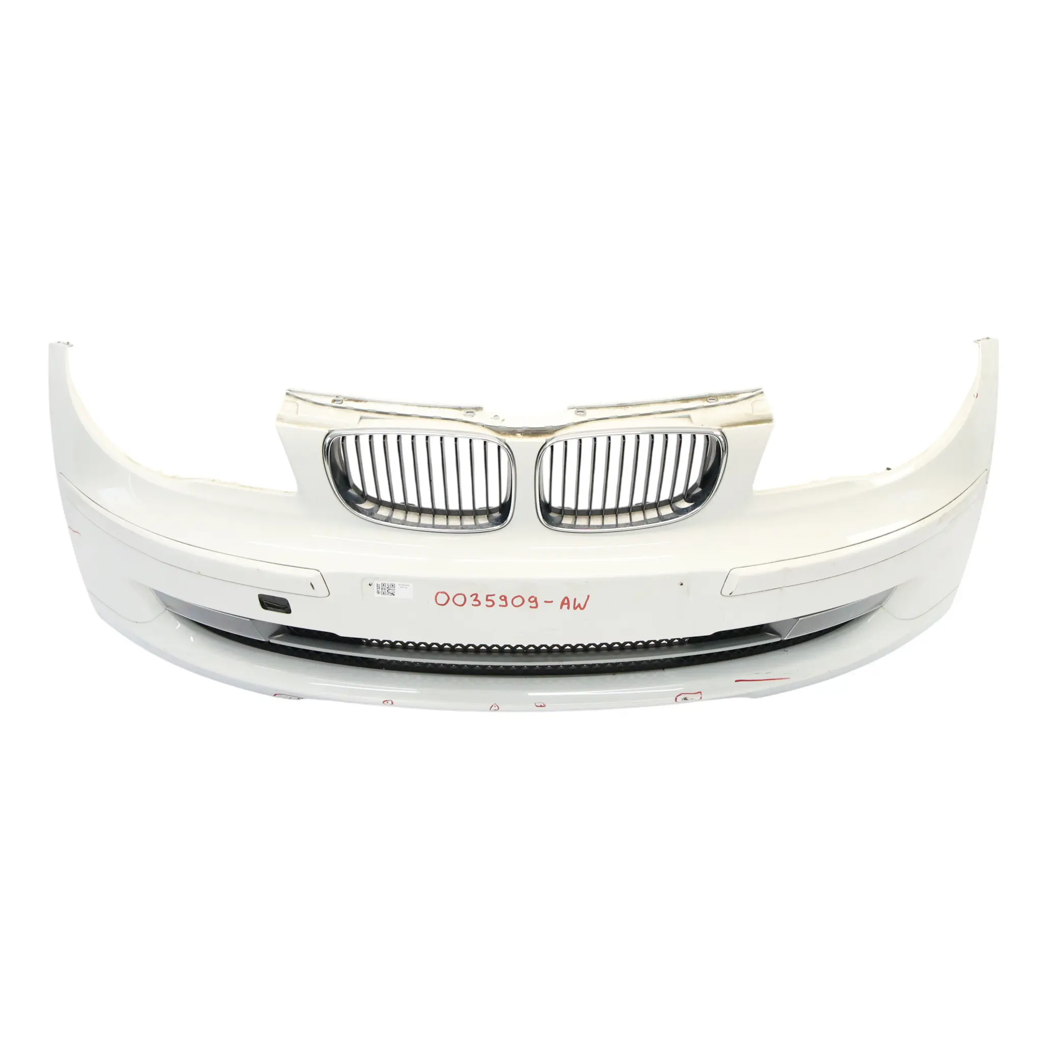 BMW E81 E87 LCI Complete Front Bumper Trim PDC Alpinweiss White 3 - 300