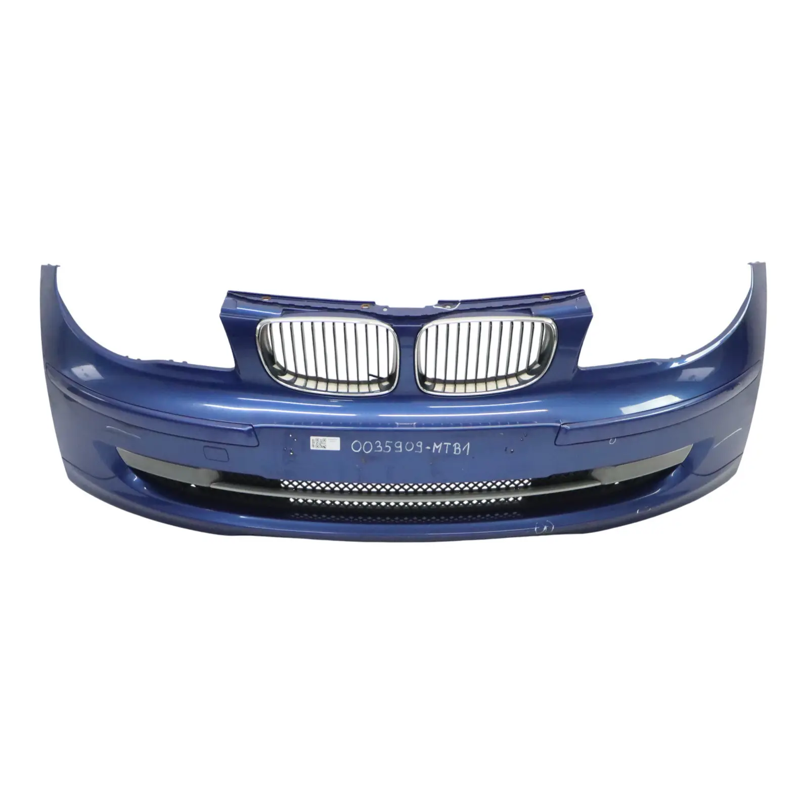 BMW E81 E87 LCI Complete Front Bumper Trim PDC Montegoblau Montego Blue - A51