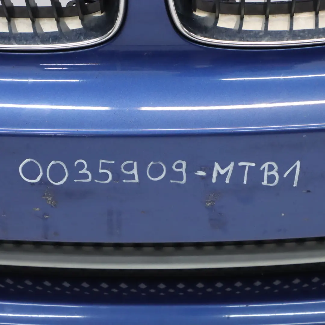BMW E81 E87 LCI Complete Front Bumper Trim PDC Montegoblau Montego Blue - A51 - SKU 0035909-MTB1 - Part number 0035909