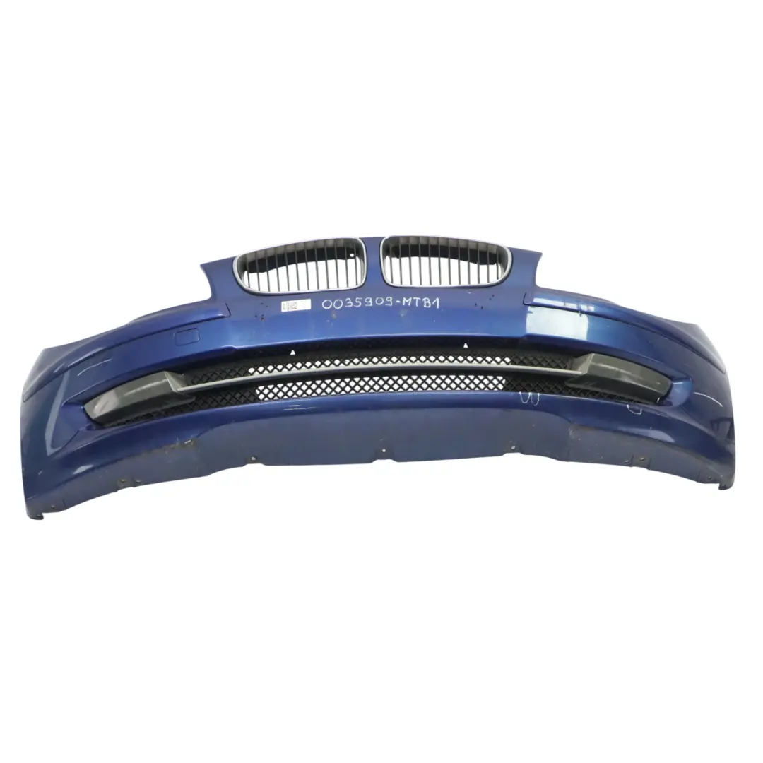 BMW E81 E87 LCI Complete Front Bumper Trim PDC Montegoblau Montego Blue - A51 - SKU 0035909-MTB1 - Part number 0035909