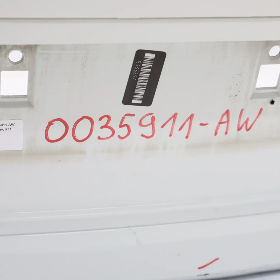 BMW E81 E87 LCI Rear Bumper Trim Panel Alpinweiss Alpine White - 300 - SKU 0035911-AW - Part number 0035911