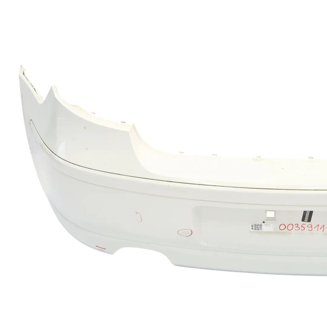 BMW E81 E87 LCI Rear Bumper Trim Panel Alpinweiss Alpine White - 300 - SKU 0035911-AW - Part number 0035911