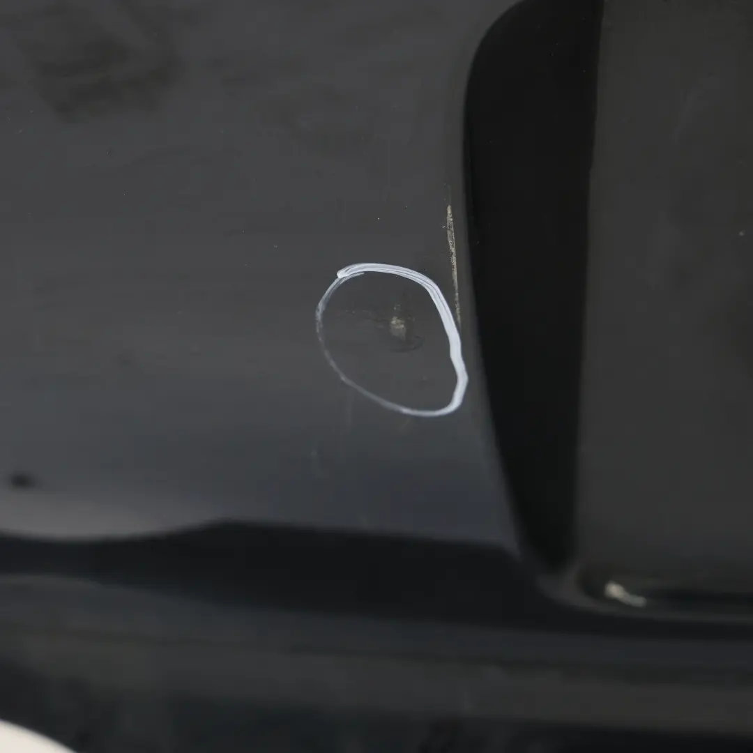 Bumper Trim Panel Black Sapphire Metallic - 475 to BMW E81 E87 LCI Rear with Part number 0035911 BMW E81 E87 LCI Rear Bumper Trim Panel Black Sapphire Metallic - 475 - SKU 0035911-BS - Part number 0035911