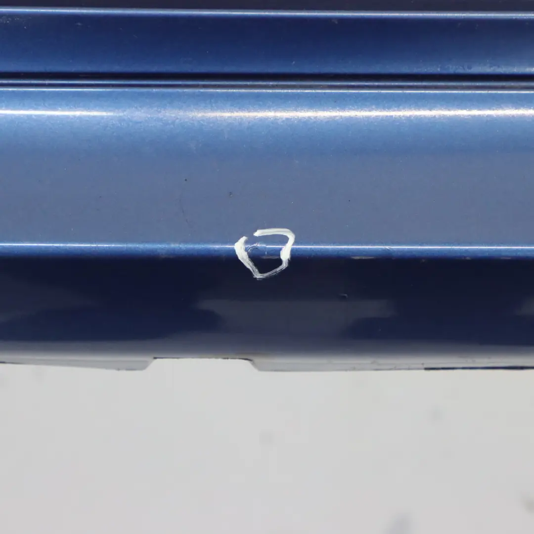 BMW E81 E87 LCI Rear Bumper Trim Panel Montegoblau Blue Metallic - A51 - SKU 0035911-MTB - Part number 0035911