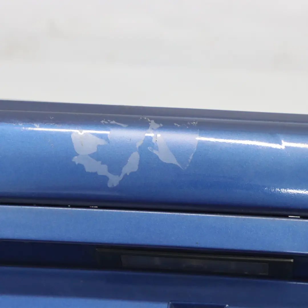 BMW E81 E87 LCI Rear Bumper Trim Panel Montegoblau Blue Metallic - A51 - SKU 0035911-MTB - Part number 0035911