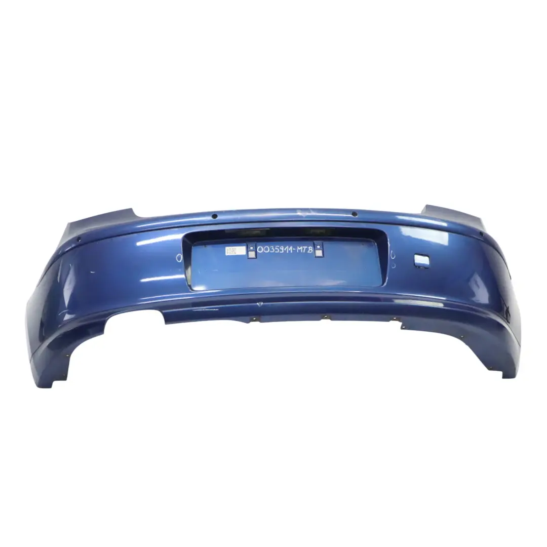 BMW E81 E87 LCI Rear Bumper Trim Panel Montegoblau Blue Metallic - A51 - SKU 0035911-MTB - Part number 0035911